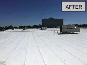 Applied Tech West 2 acre roof after being restored