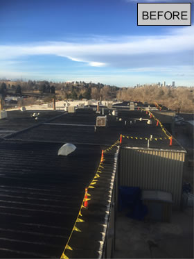 Applied Tech West Denver commercial roof restoration before2