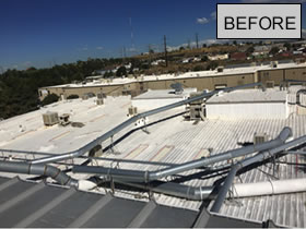 Applied Tech West  applied roof coating before