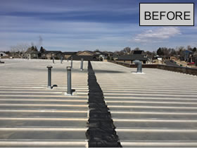 Applied Tech West denver roof restoration before