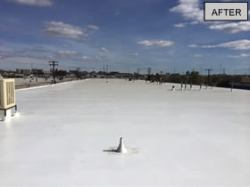 Applied Tech West silicone roof after repair1