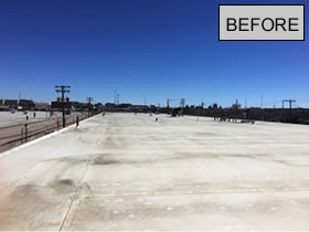 Applied Tech West silicone roof before repair1
